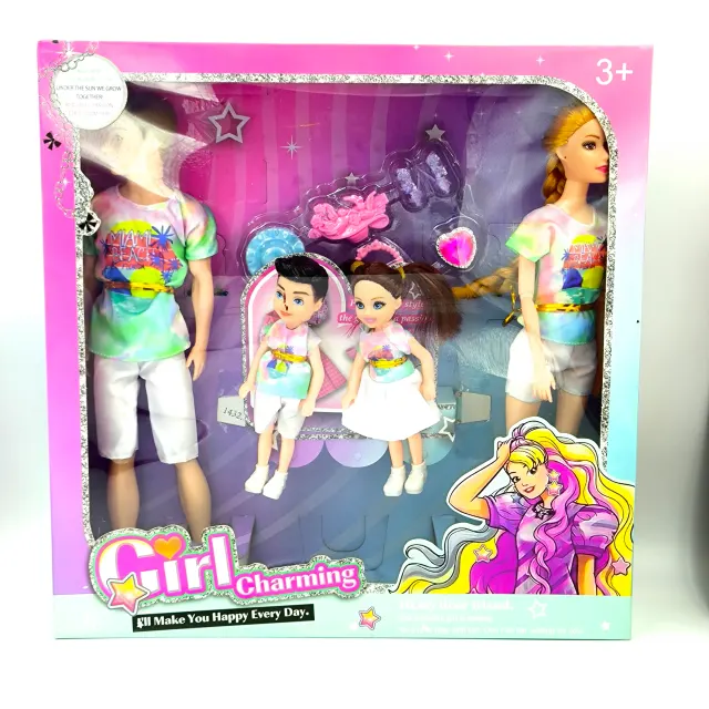 Charming Family Doll Playset