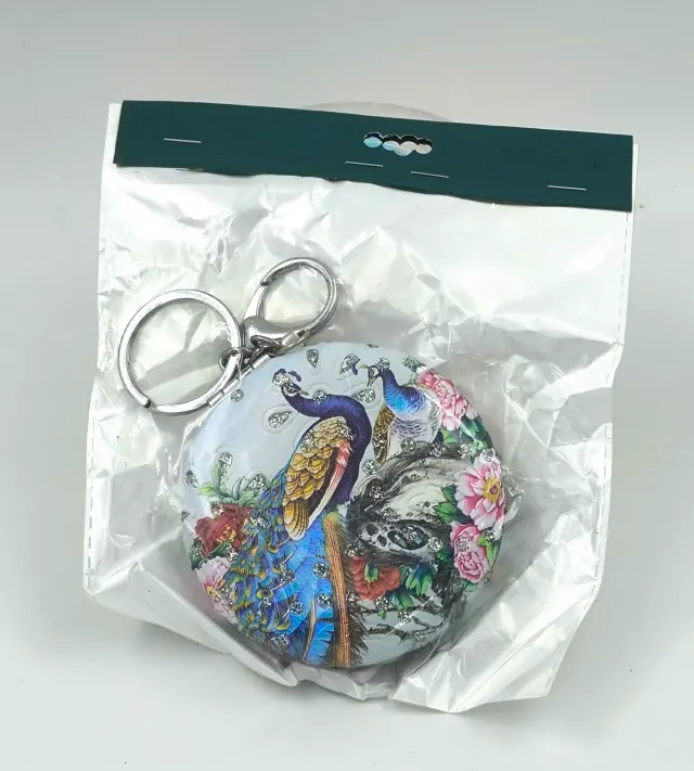 Decorative Foldable Mirror Keychain