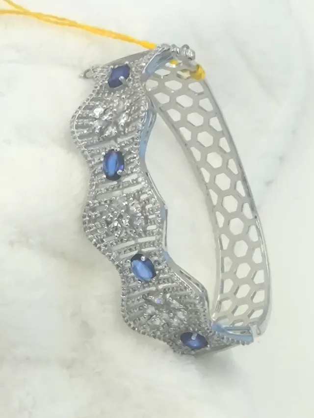 Silver-Tone Open-Work Lattice Bracelet Assortment 