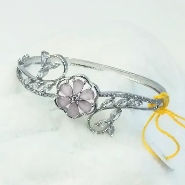 Silver-Tone Open-Work Lattice Bracelet Assortment 